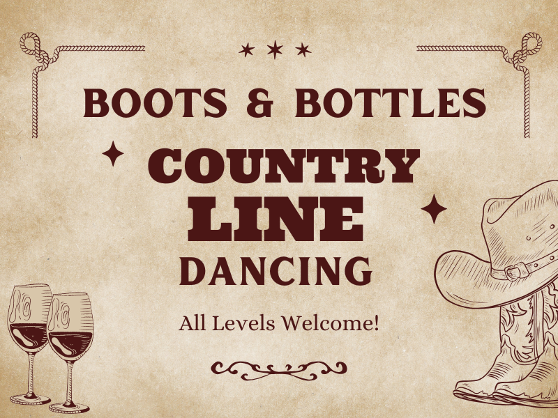 Boots & Bottles Country Line Dancing - Fri, July 31