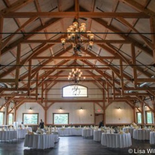 rose ballroom with tables